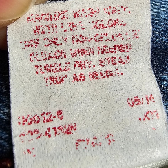 Arizona Jean Co Men's Jeans Pent Size 36x34 Blue Denim Distressed Bootcut - Picture 11 of 16